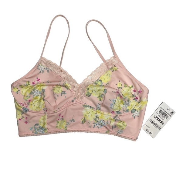 INC International Concepts Other - INC International Concepts Intimates Lace Trim Bralette Sunny Rose Pink Medium